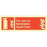 For use on flammable..