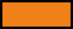 Orange ADR farlig gods tavle u/tekst - Aluminium - 120 x 300 mm