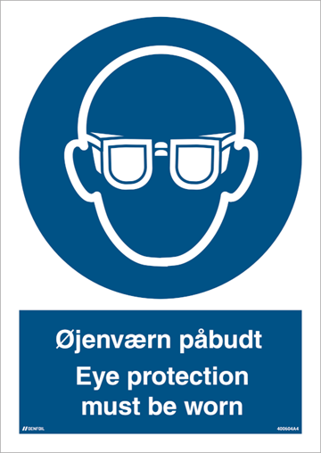 ojenvaern-paabudt-Eye-protection-must-be-worn-Byggepladsskilt-400604