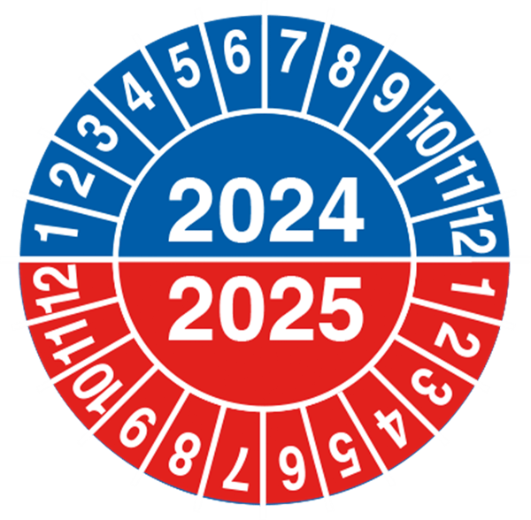 2024-2025 Kalibrerings og godkendelsesmaerke aar 