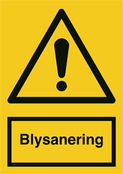 Blysanering Advarselsskilt 400255