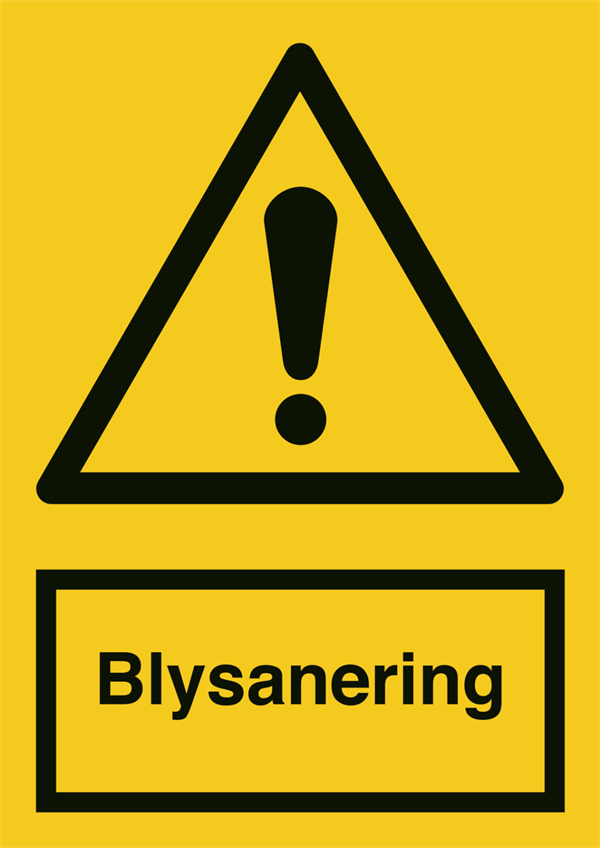 Blysanering Advarselsskilt 400255PA4