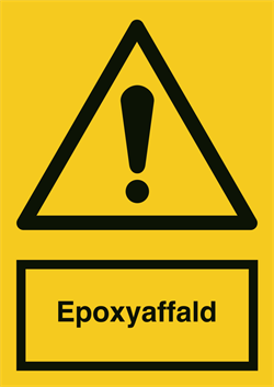 Epoxyaffald Advarselsskilt A325