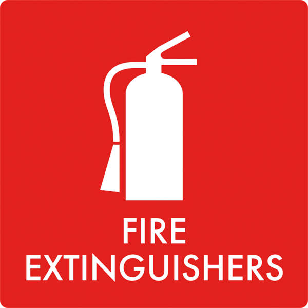 Affaldsskilt Fire extinguishers
