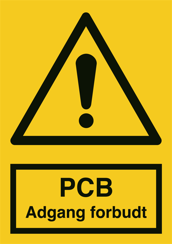 PCB adgang forbudt Advarselsskilt 400246PA4