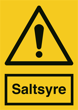 Saltsyre Advarselsskilt 400251