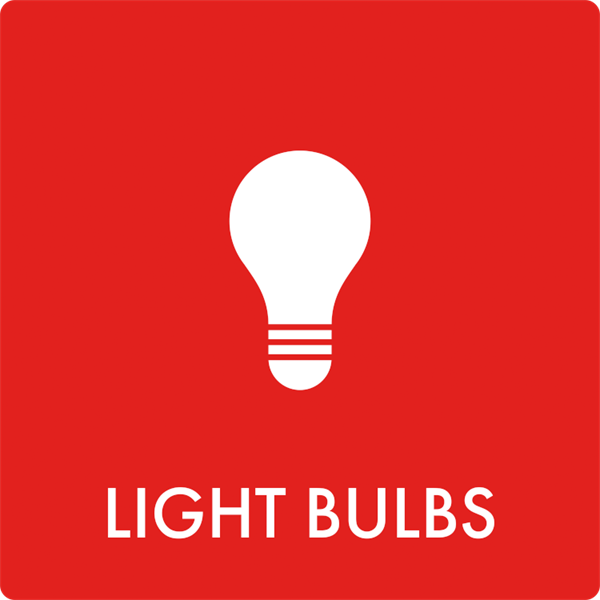 Affaldsskilt Light bulbs