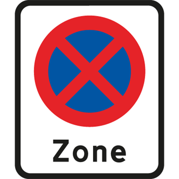 Zone med standsning forbudt - E-68,2