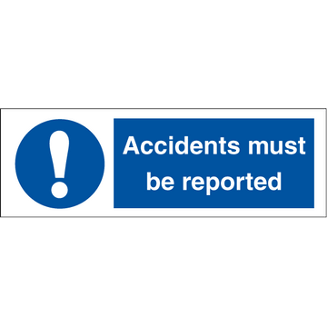 Accidents must be reported