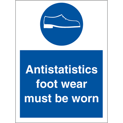 Antistatics foot wear - Photoluminescent Rigid - 200 x 150 mm