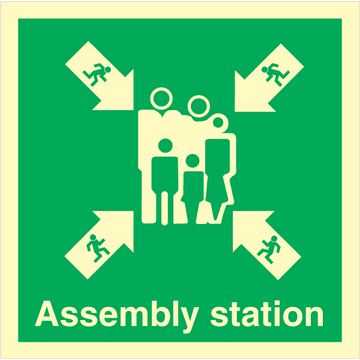 Assembly station - Photolumienescent Self Adhesive Vinyl - 300 x 300 mm