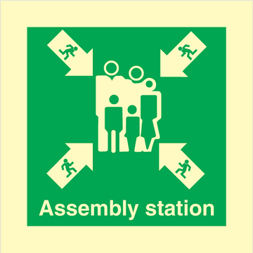 Assembly station - Photolumienescent Rigid - 150 x 150 mm