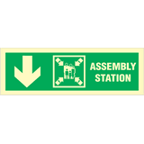 Assembly station arrow down