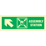 Assembly station arrow up to corner