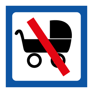 Barnevogn forbudt - Piktogrammer
