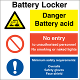Battery locker
