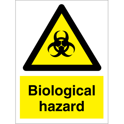 Biological hazard - Self Adhesive Vinyl - 200 x 150 mm