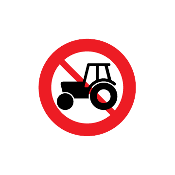 C 24,1 Traktor og motorredskab forbudt