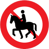 C 26,1 Ridning og føring af heste forbudt