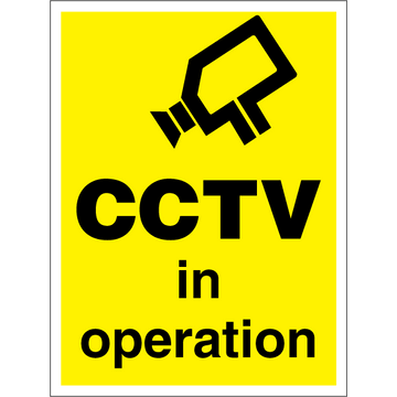 CCTV in operation - Self Adhesive Vinyl - 400 x 300 mm