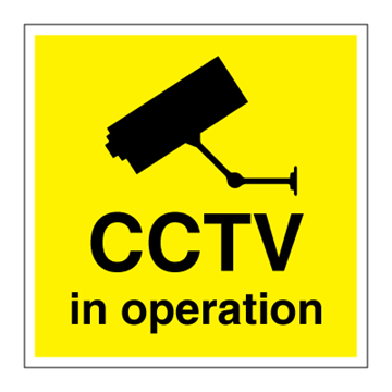 CCTV in operation - ISPS code Signs