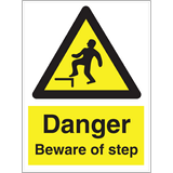 Danger beware of step