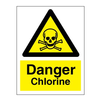 Danger Chlorine - Hazard & Warning Signs
