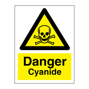 Danger Cyanide - Hazard & Warning Signs