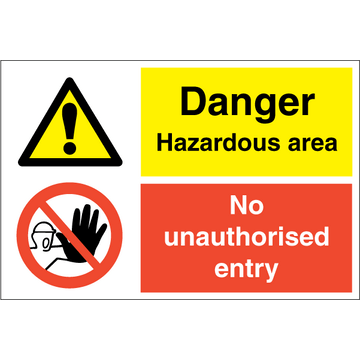 Danger Hazardous area