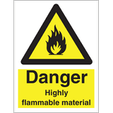 Danger Highly flammable material