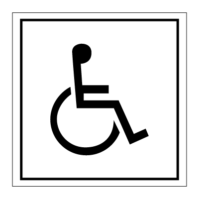 Disabled symbol - Accomodation Signs