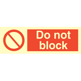 Do not block