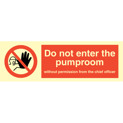 Do not enter the pumproom