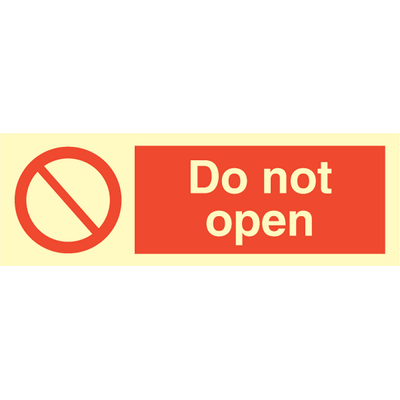 Do not open