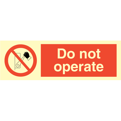Do not operate