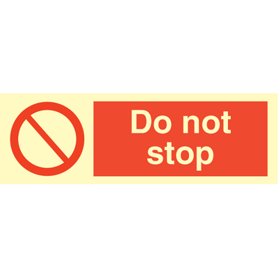 Do not stop