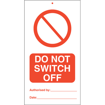 Do not switch off (pk. á 10 stk.)