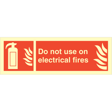 Do not use on electrical...