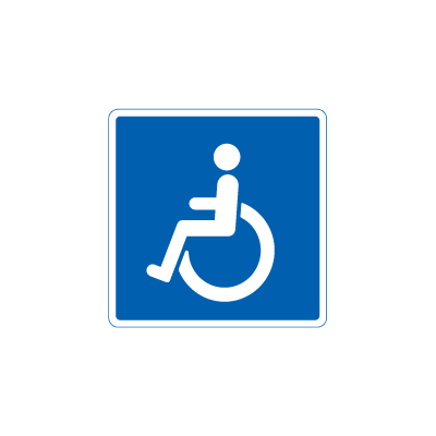 E 23 Vejledning for invalide, handicapskilt