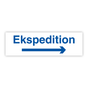 Ekspeditionen - Henvisningsskilt