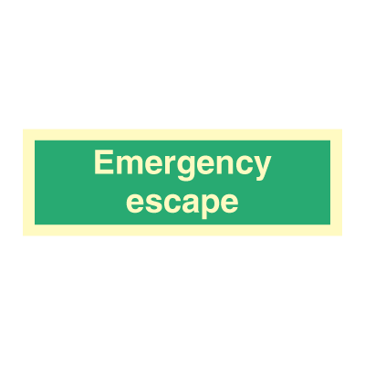 Emergency Escape - Direction Signs