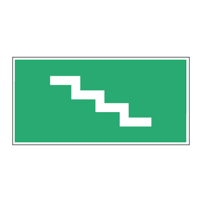 Emergency stairs arrow right - Low location light system