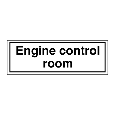Engine control room