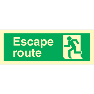 Escape route left
