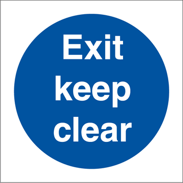 Exit keep clear