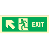Exit left/up, arrow up