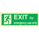 Exit right, arrow down