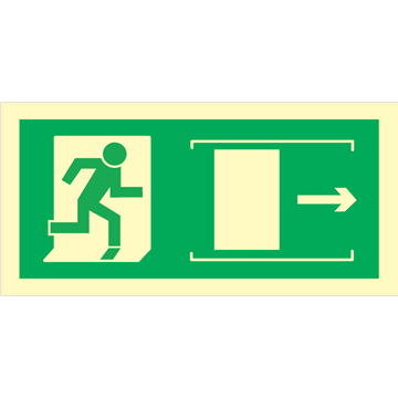 Exit right sliding door