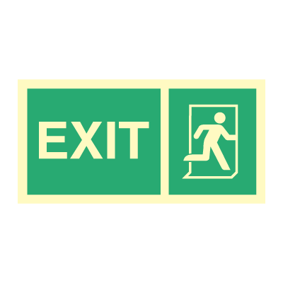 EXIT sign - direction signs