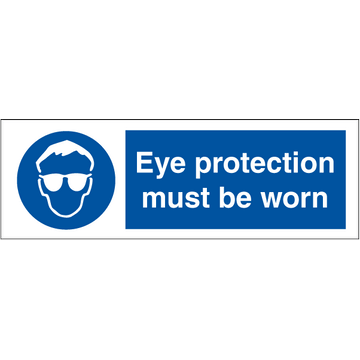 Eye protection must